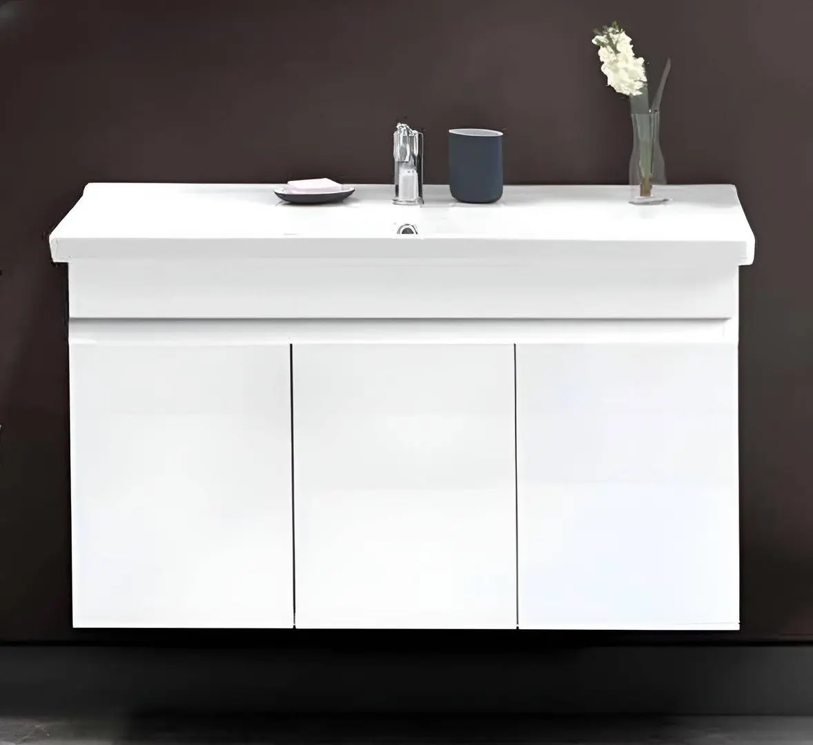 Set dulap cu lavoar Martat Venna 100 (White)