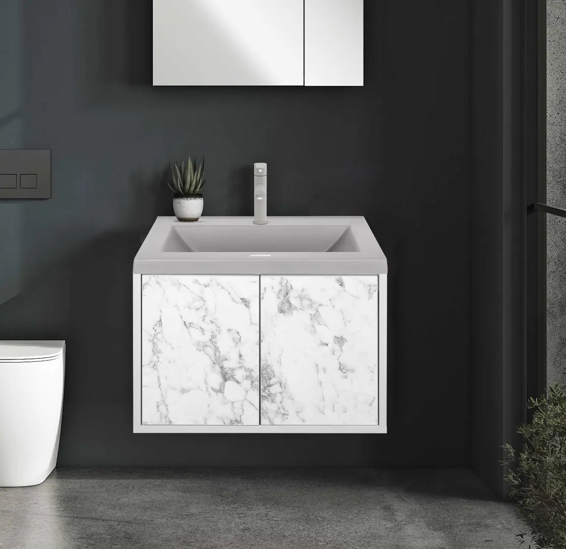 Set dulap cu lavoar Montebella 10.02 Bianco 600x460 (Koala)