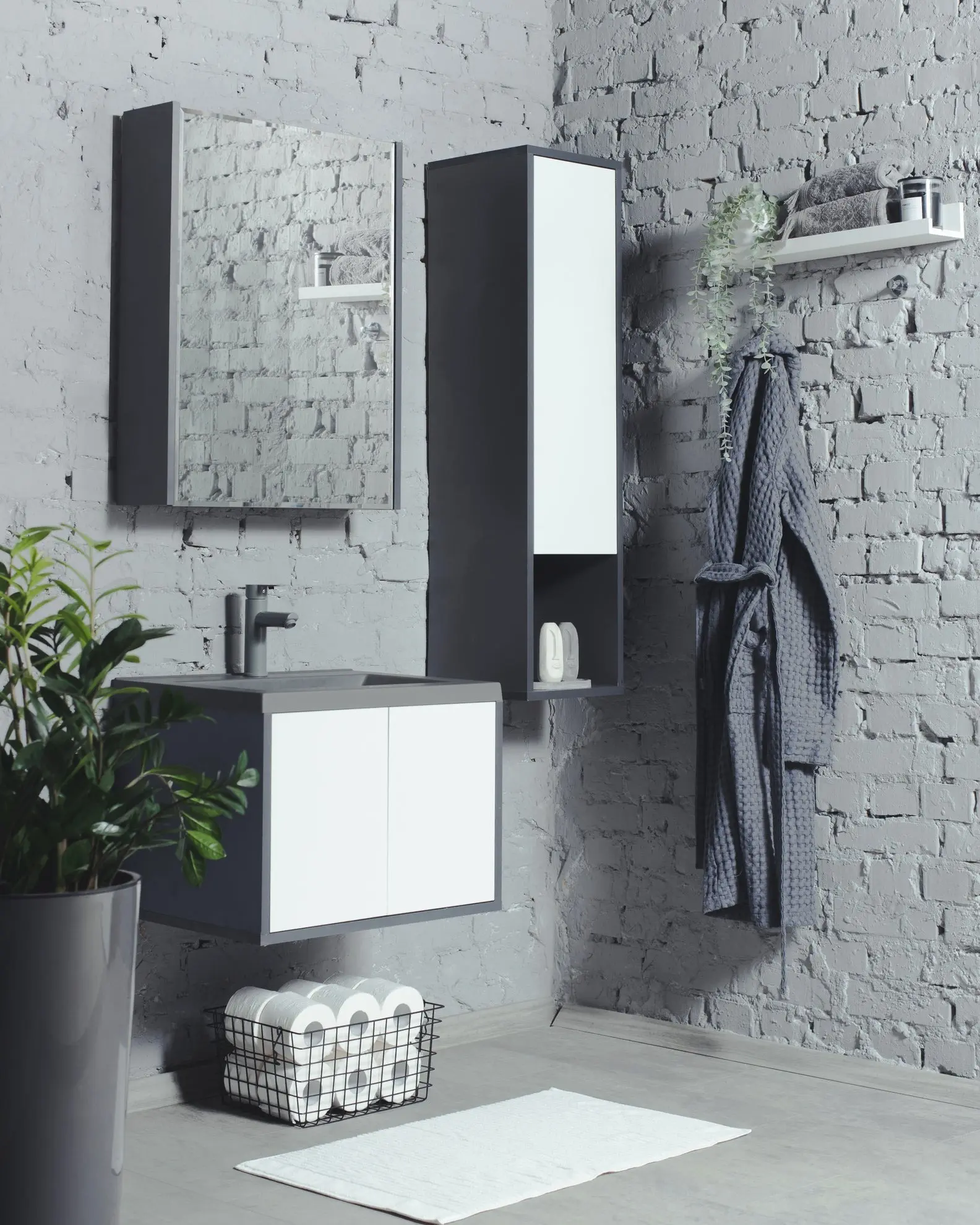 Set dulap cu lavoar Montebella 10.02 Neo 600x460 (Lemur)