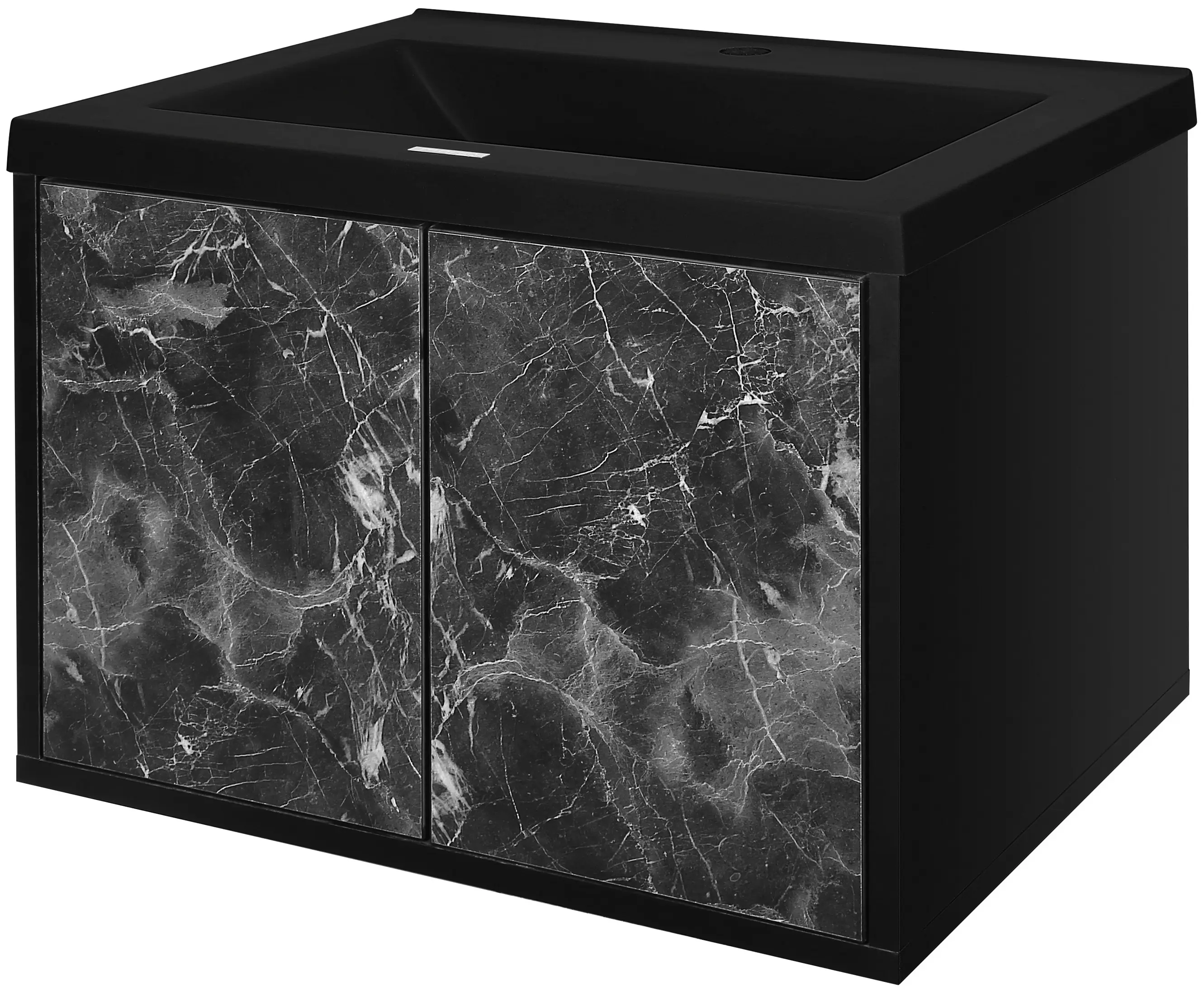 Набор тумбы с раковиной Montebella 10.02 Nero 600x460 (Pantera)