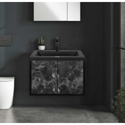 Set dulap cu lavoar Montebella 10.02 Nero 600x460 (Pantera)