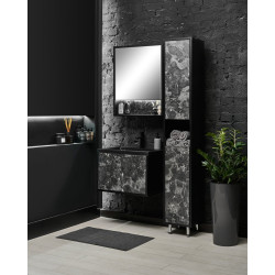 Набор тумбы с раковиной Montebella 10.02 Nero 600x460 (Pantera) Thumb