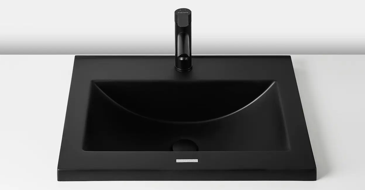 Набор тумбы с раковиной Montebella 10.02 Nero 600x460 (Pantera)