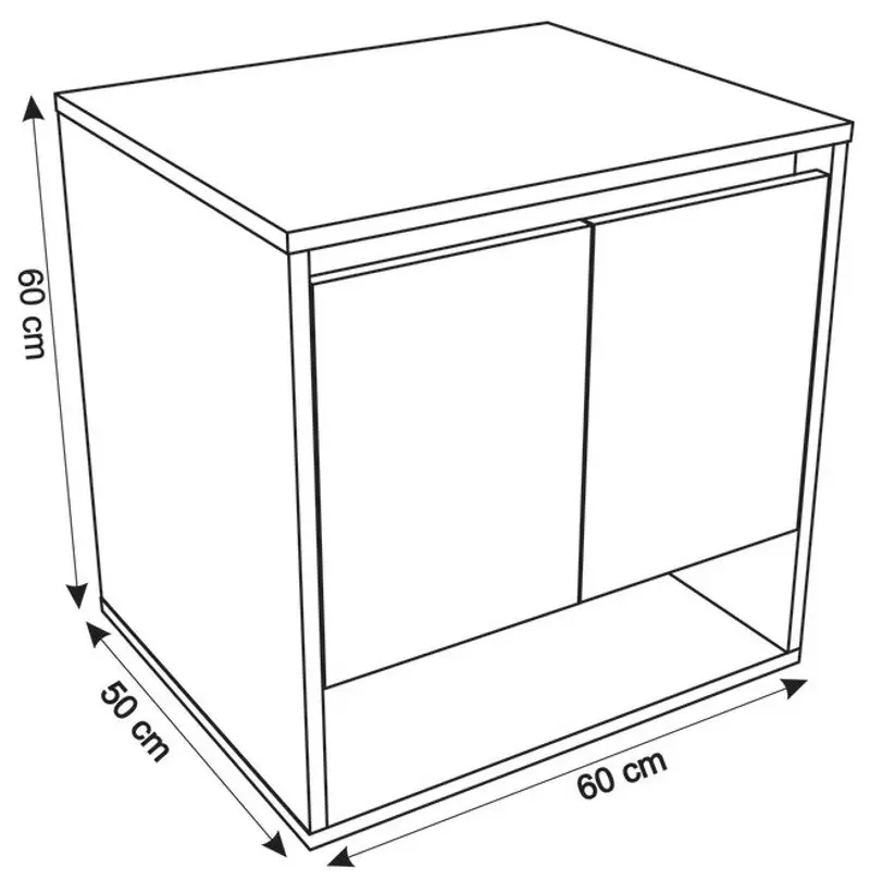 Set dulap cu lavoar Montebella 11.01 Eclipse + Naomi 455x455 (Panda)