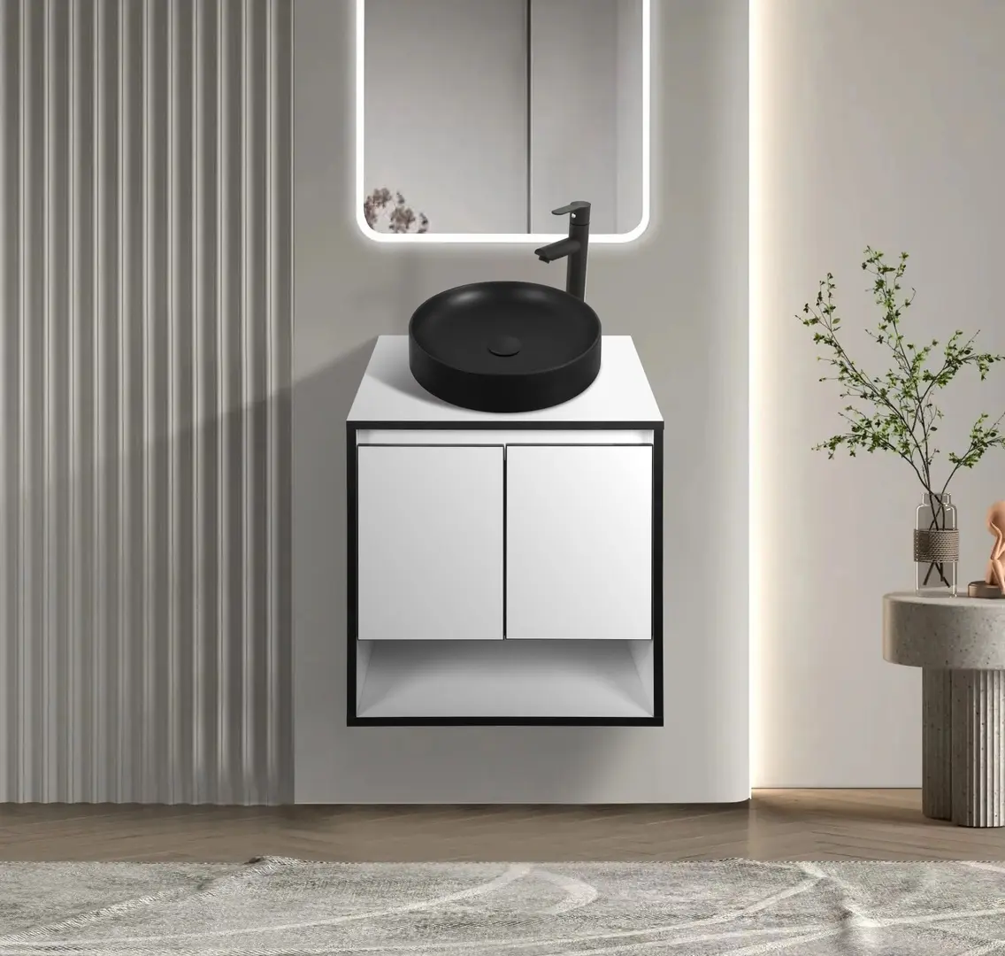 Set dulap cu lavoar Montebella 11.01 Eclipse + Naomi 455x455 (Pantera)