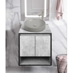 Set dulap cu lavoar Montebella 11.01 Loft + Naomi 455x455 (Koala)