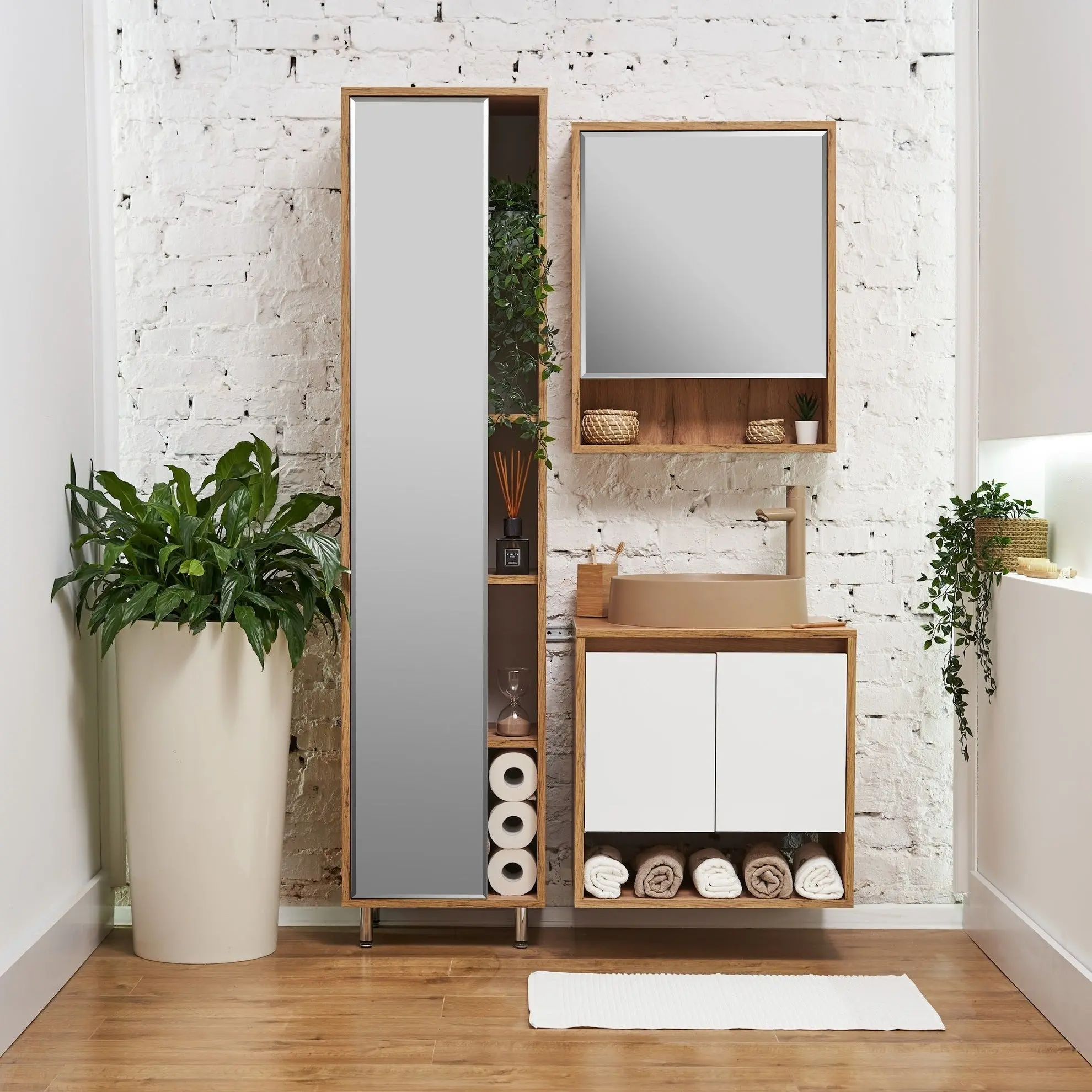 Set dulap cu lavoar Montebella 11.01 Sirius + Naomi 550х425 (Jaguar)