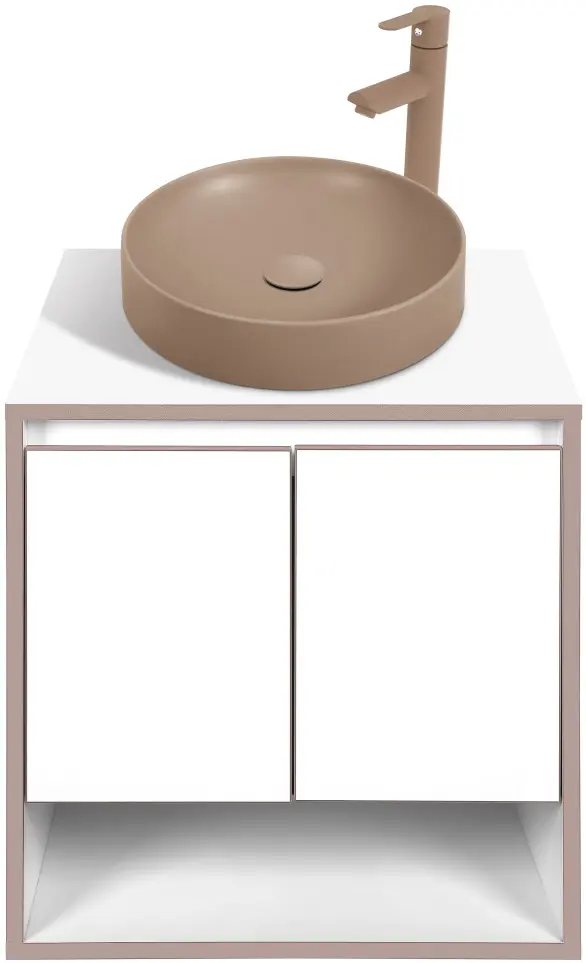 Набор тумбы с раковиной Montebella 11.01 Terra + Naomi 455х455 (Jaguar)