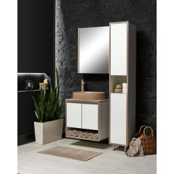 Набор тумбы с раковиной Montebella 11.01 Terra + Naomi 455х455 (Jaguar) Thumb