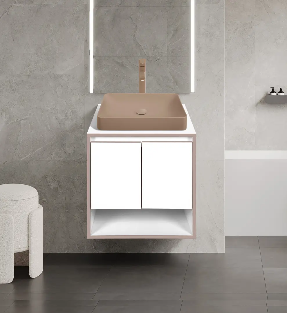 Set dulap cu lavoar Montebella 11.01 Terra + Naomi 585х385 (Jaguar)