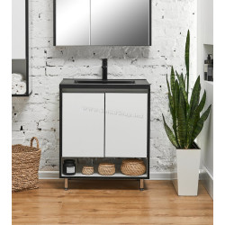 Set dulap cu lavoar Montebella 12.02 Eclipse N 700x480 (Pantera)