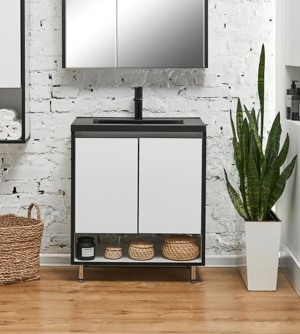 Set dulap cu lavoar Montebella 12.02 Eclipse N 700x480 (Pantera)