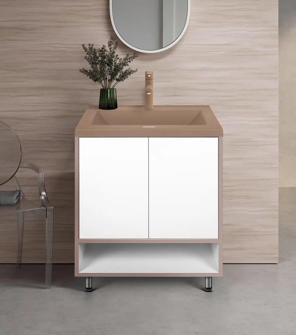 Набор тумбы с раковиной Montebella 12.02 Terra N 700x480 (Jaguar)