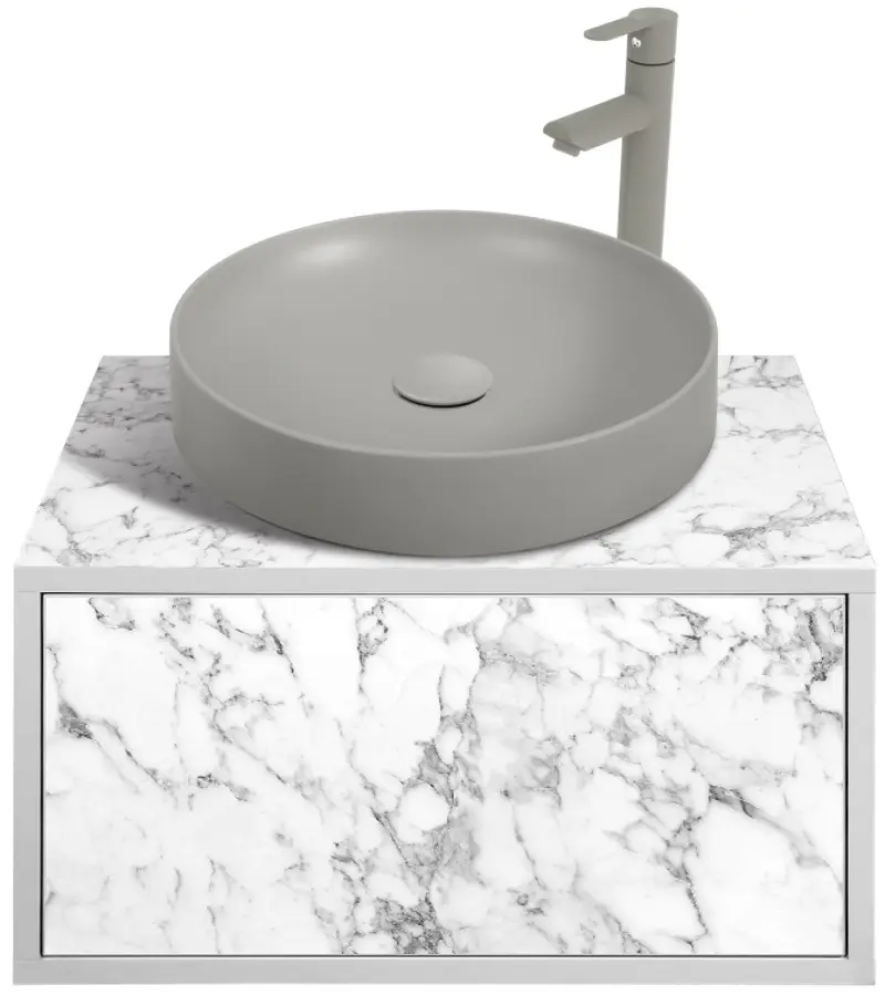 Set dulap cu lavoar Montebella 50.01 Bianco + Naomi 455x455 (Koala)