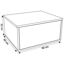 Set dulap cu lavoar Montebella 50.01 Bianco + Naomi 455x455 (Koala) Thumb