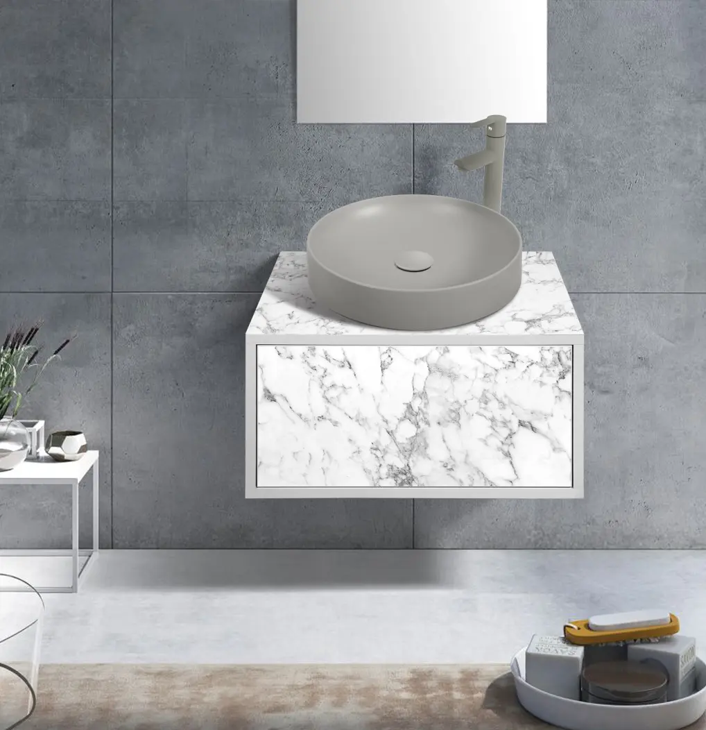 Set dulap cu lavoar Montebella 50.01 Bianco + Naomi 455x455 (Koala)