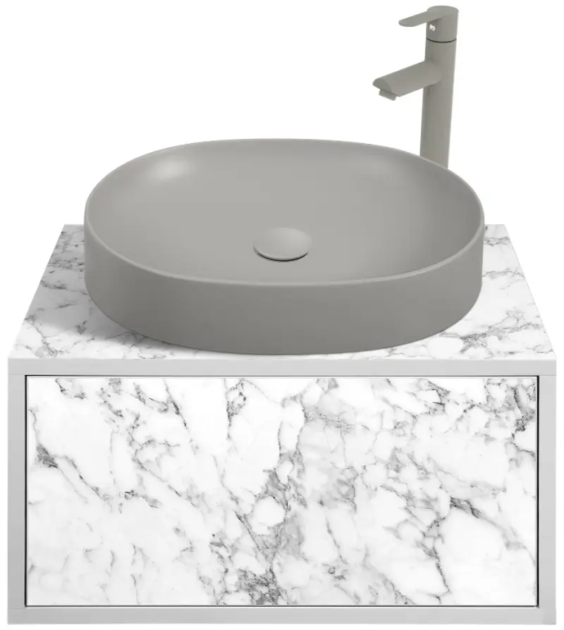 Set dulap cu lavoar Montebella 50.01 Bianco + Naomi 550x425 (Koala)