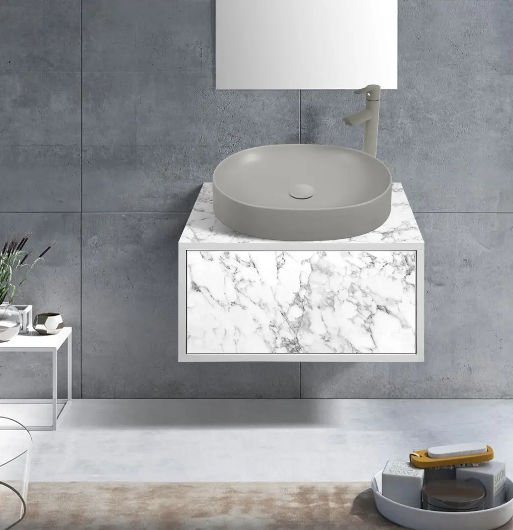 Set dulap cu lavoar Montebella 50.01 Bianco + Naomi 550x425 (Koala)