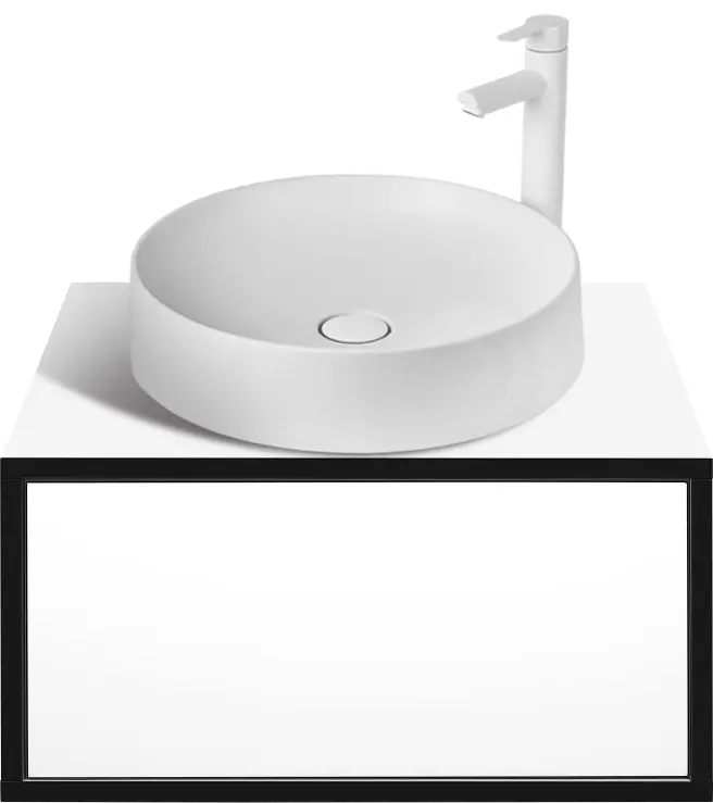 Set dulap cu lavoar Montebella 50.01 Eclipse + Naomi 455x455 (Panda)