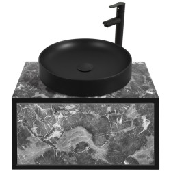 Set dulap cu lavoar Montebella 50.01 Nero + Naomi 455x455 (Pantera) Thumb