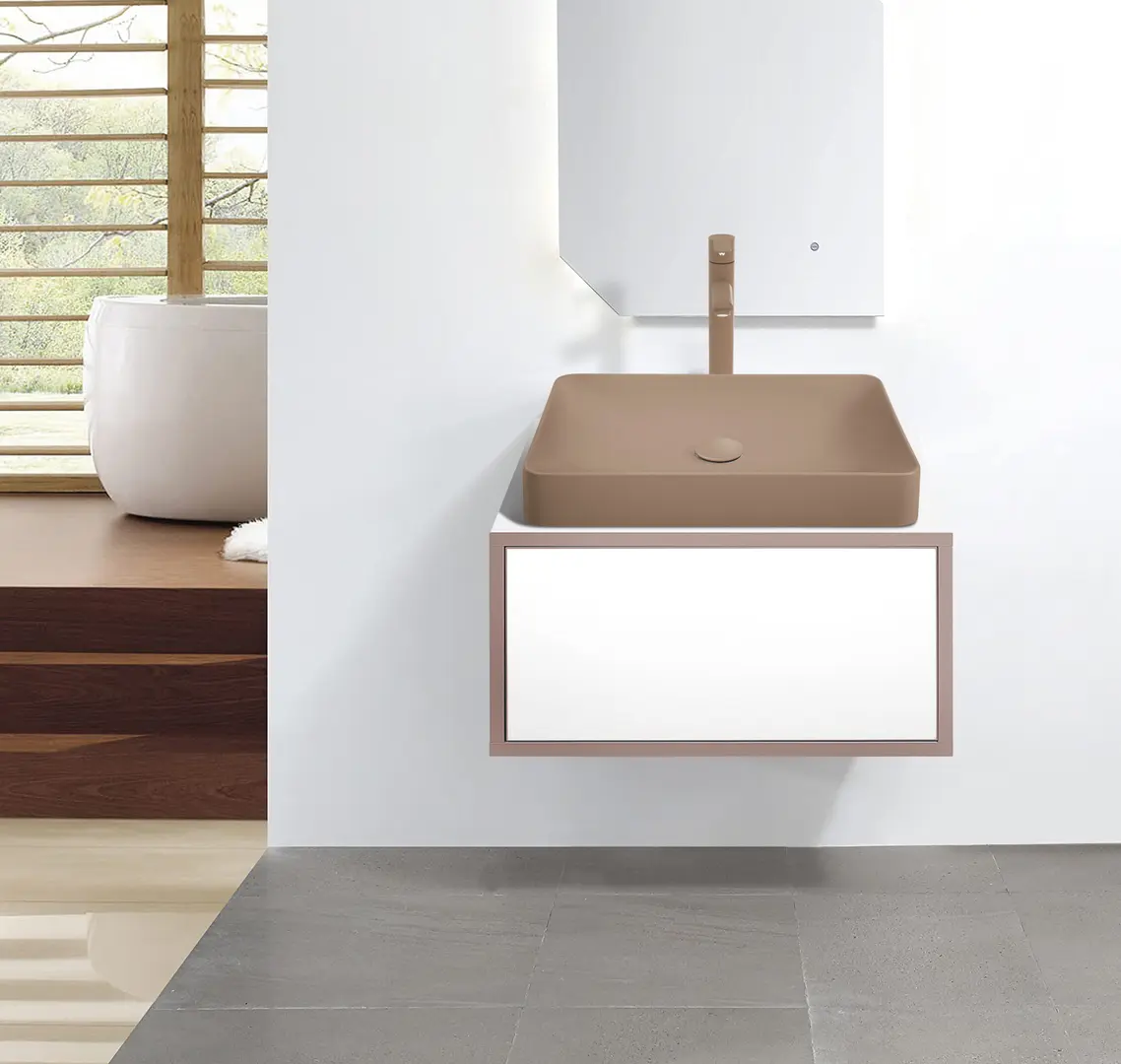 Set dulap cu lavoar Montebella 50.01 Terra + Naomi 585x385 (Jaguar)