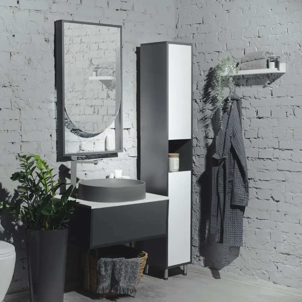 Set dulap cu lavoar Montebella 50.02 Neo + Naomi 550x425 (Lemur)