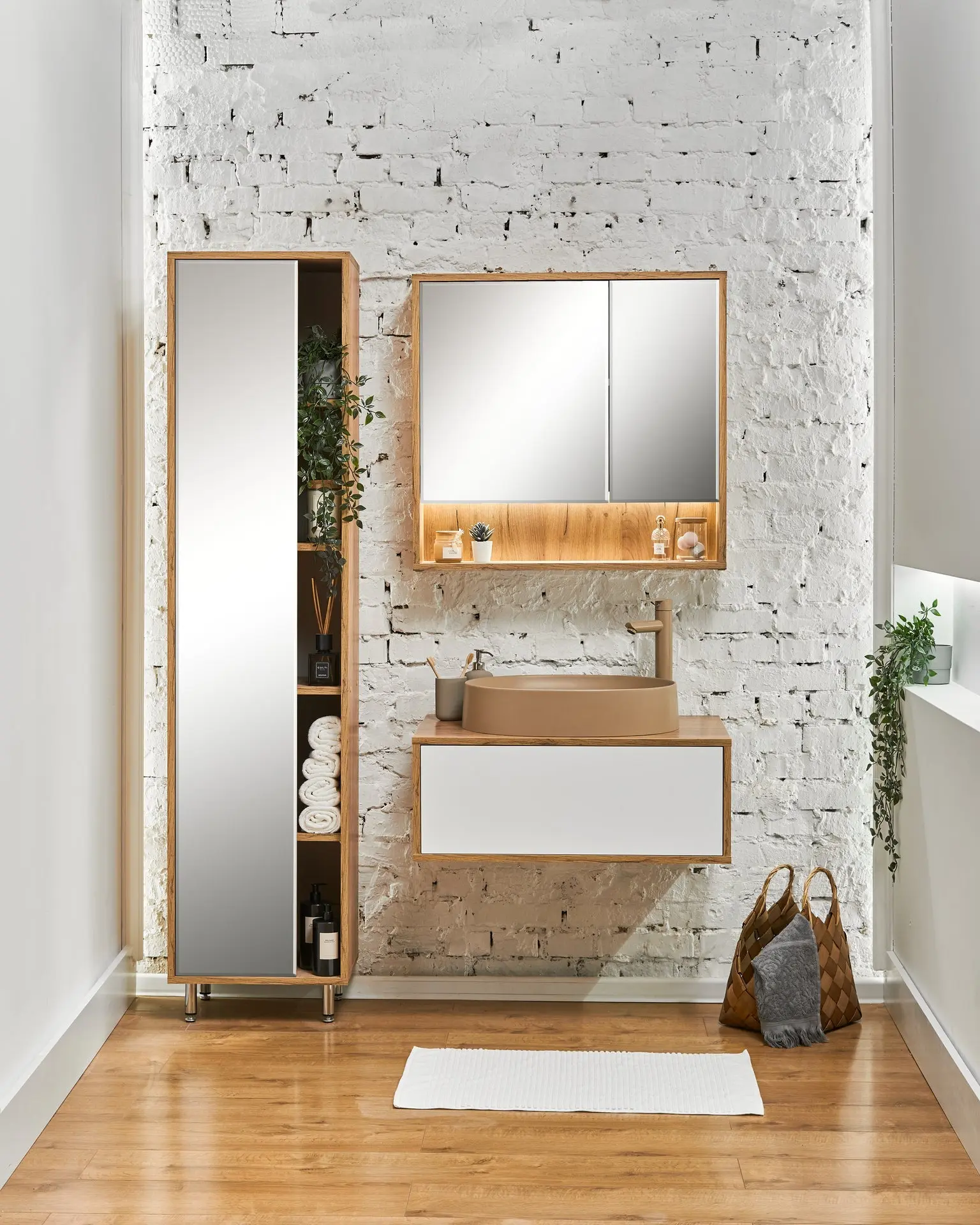 Набор тумбы с раковиной Montebella 50.02 Sirius + Naomi 550x425 (Jaguar)