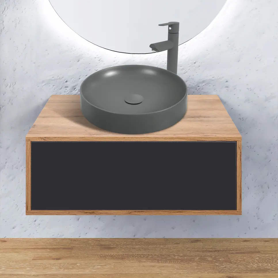 Set dulap cu lavoar Montebella 50.02 Spirit + Naomi 455x455 (Lemur)