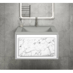 Set dulap cu lavoar Montebella 51.01 Bianco LED 650x480 (Koala)