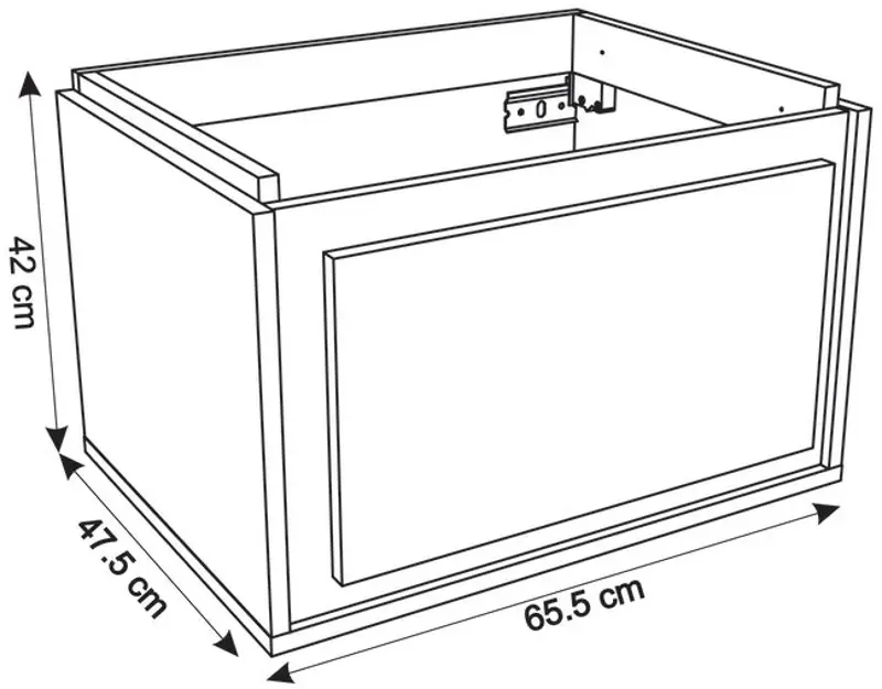 Set dulap cu lavoar Montebella 51.01 Bianco LED 650x480 (Koala)
