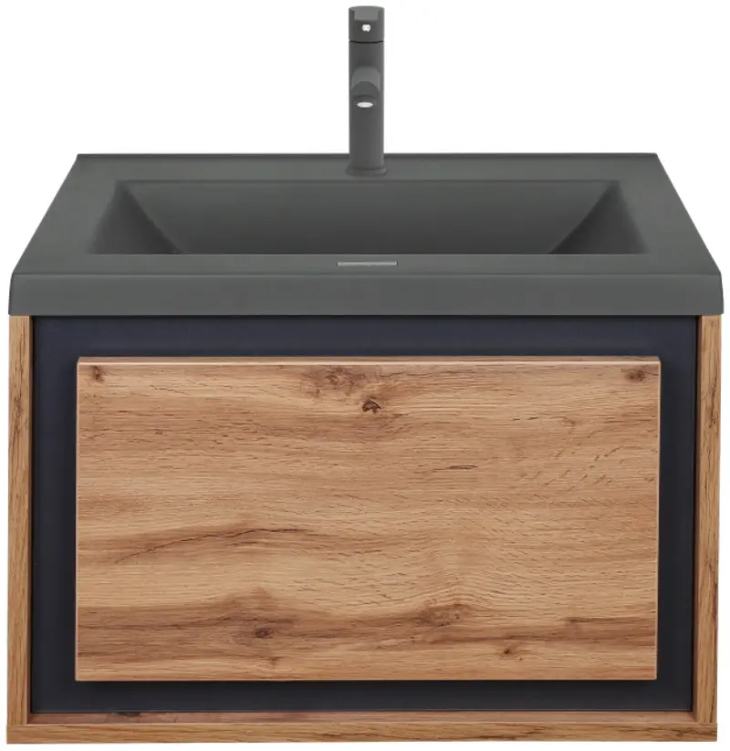 Set dulap cu lavoar Montebella 51.01 Spirit LED 650x480 (Lemur)