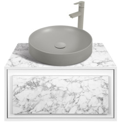 Set dulap cu lavoar Montebella 51.02 Bianco LED + Naomi 455х455 (Koala) Thumb