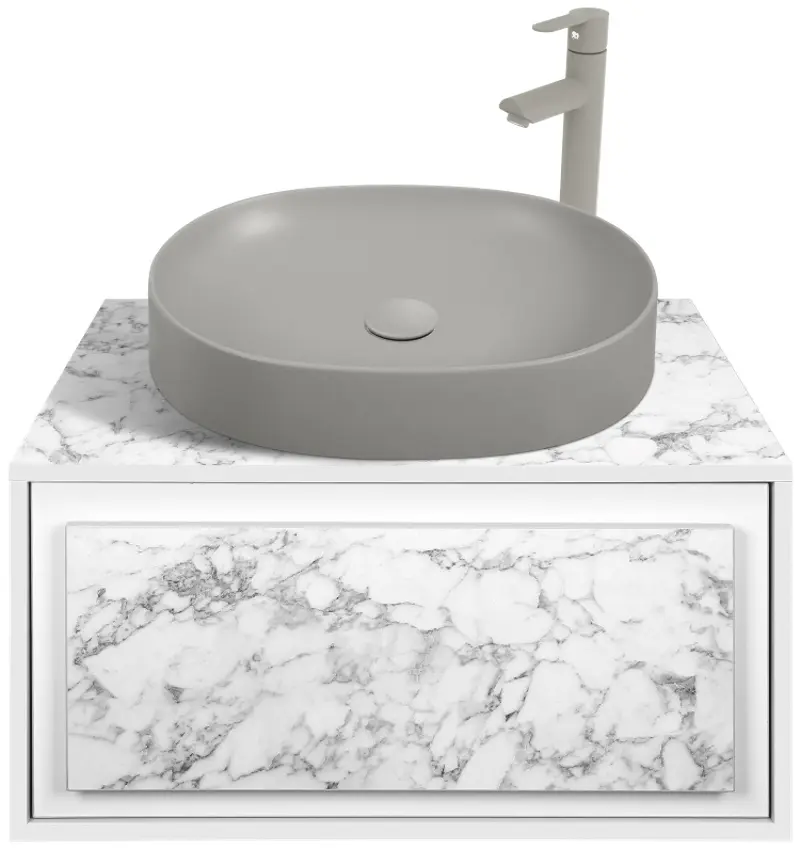 Set dulap cu lavoar Montebella 51.02 Bianco LED + Naomi 550х425 (Koala)