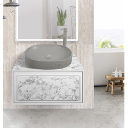 Set dulap cu lavoar Montebella 51.02 Bianco LED + Naomi 550х425 (Koala)