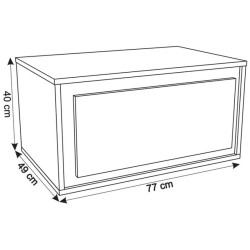 Set dulap cu lavoar Montebella 51.02 Bianco LED + Naomi 550х425 (Koala) Thumb