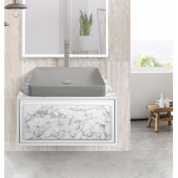 Set dulap cu lavoar Montebella 51.02 Bianco LED + Naomi 585х385 (Koala)