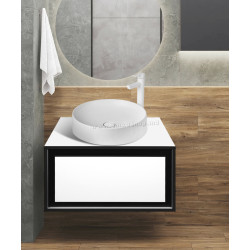 Set dulap cu lavoar Montebella 51.02 Eclipse LED + Naomi 455x455 (Panda)