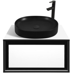 Set dulap cu lavoar Montebella 51.02 Eclipse LED + Naomi 550x425 (Pantera) Thumb