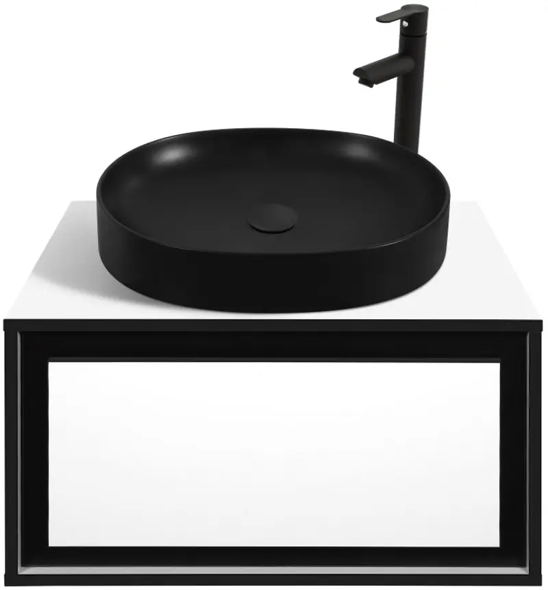 Set dulap cu lavoar Montebella 51.02 Eclipse LED + Naomi 550x425 (Pantera)