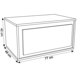 Set dulap cu lavoar Montebella 51.02 Eclipse LED + Naomi 585x385 (Pantera) Thumb