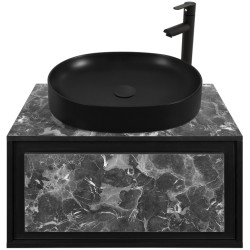 Набор тумбы с раковиной Montebella 51.02 Nero LED + Naomi 550x425 (Pantera) Thumb