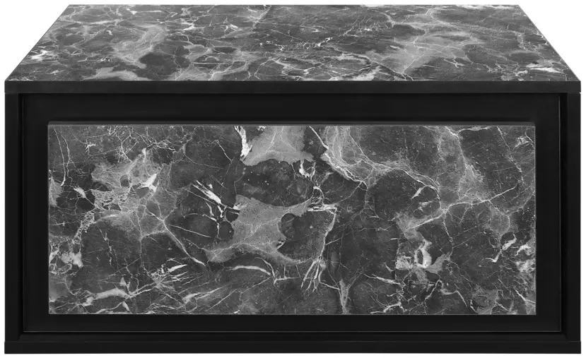 Набор тумбы с раковиной Montebella 51.02 Nero LED + Naomi 550x425 (Pantera)