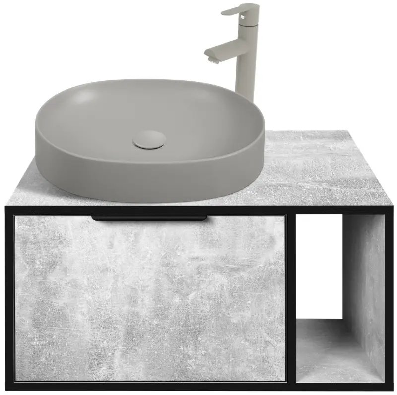 Набор тумбы с раковиной Montebella 52.01 Loft + Naomi 550x425 (Koala)