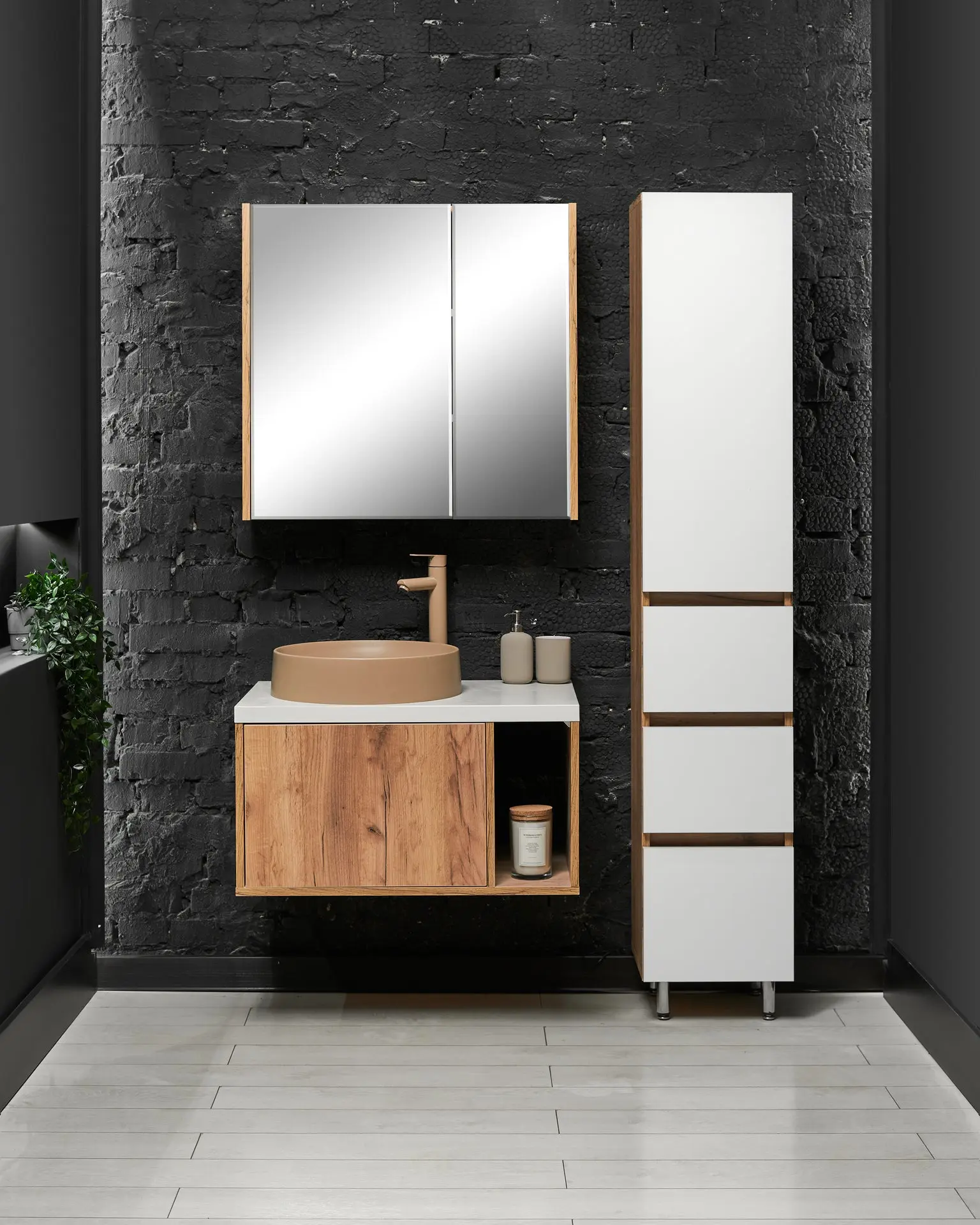 Set dulap cu lavoar Montebella 52.01 Sirius + Naomi 550x425 (Jaguar)