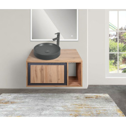 Set dulap cu lavoar Montebella 52.01 Spirit LED + Naomi 455x455 (Lemur)