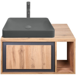 Set dulap cu lavoar Montebella 52.01 Spirit LED + Naomi 585x385 (Lemur) Thumb