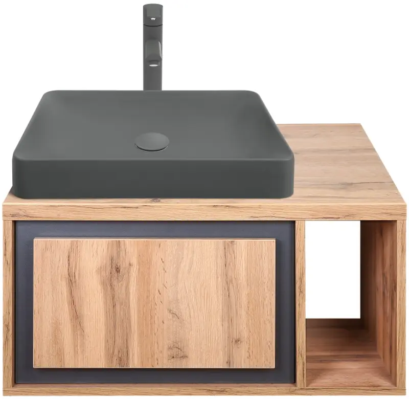 Set dulap cu lavoar Montebella 52.01 Spirit LED + Naomi 585x385 (Lemur)