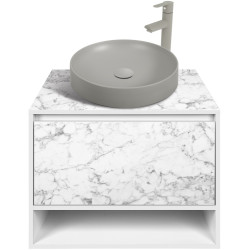 Set dulap cu lavoar Montebella 53.01 Bianco LED + Naomi 455х455 (Koala) Thumb