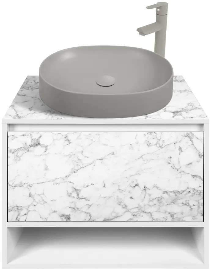 Set dulap cu lavoar Montebella 53.01 Bianco LED + Naomi 550x425 (Koala)