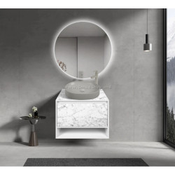 Set dulap cu lavoar Montebella 53.01 Bianco LED + Naomi 550x425 (Koala)
